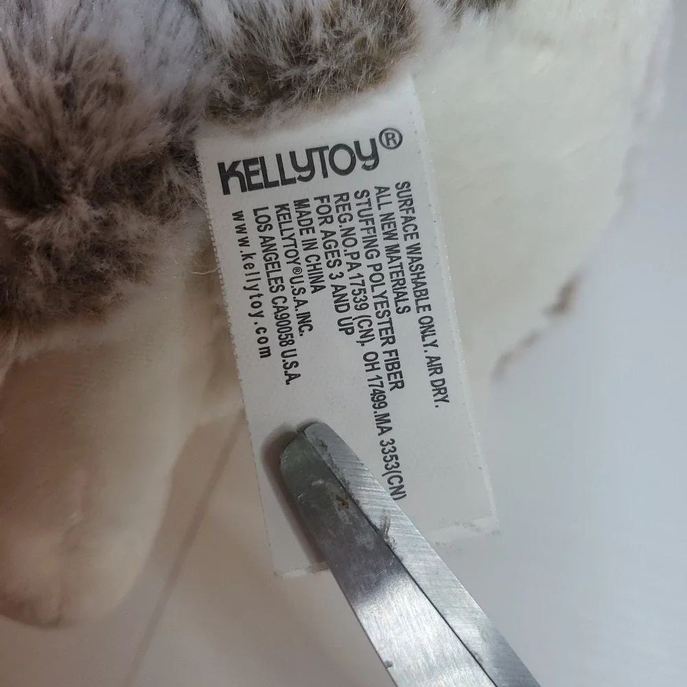 Kellytoy Gray Bunny Rabbit Plush 11